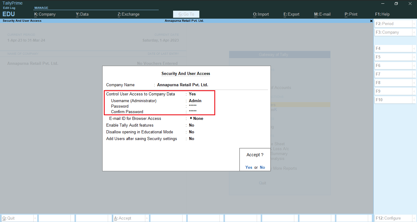 audit trail in tallyprime-3