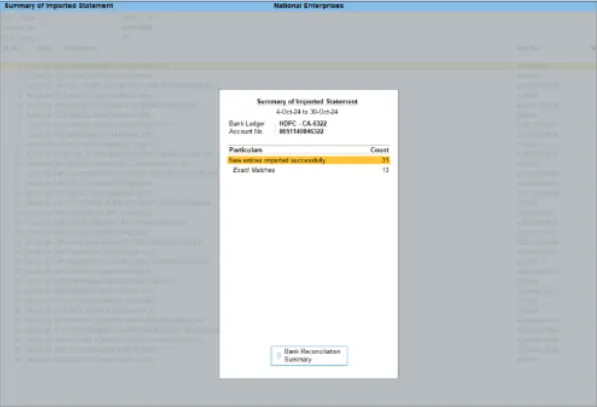 Bank statement Preview