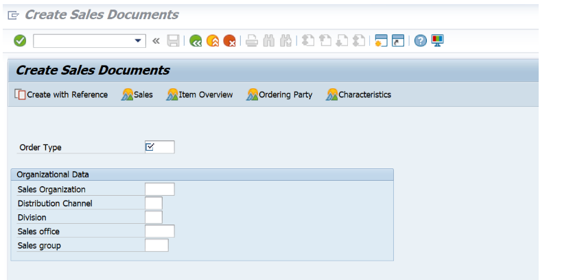 Process for Creating sales Documents in SAP