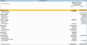 Group Or Ledger Wise Trial Balance