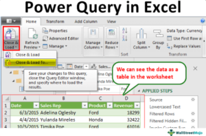 Power Query In Excel