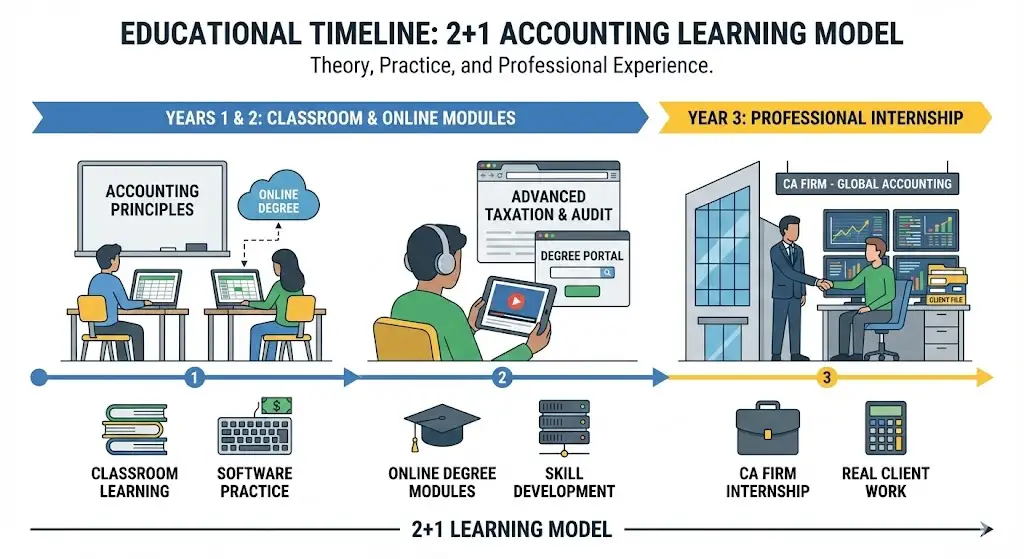 2+1 Learning Structure