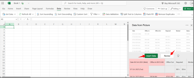 extract data from images