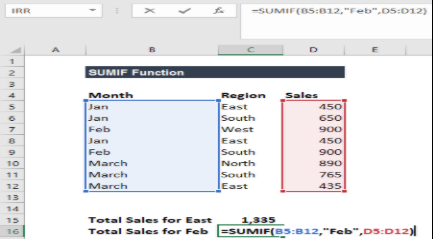 sumif