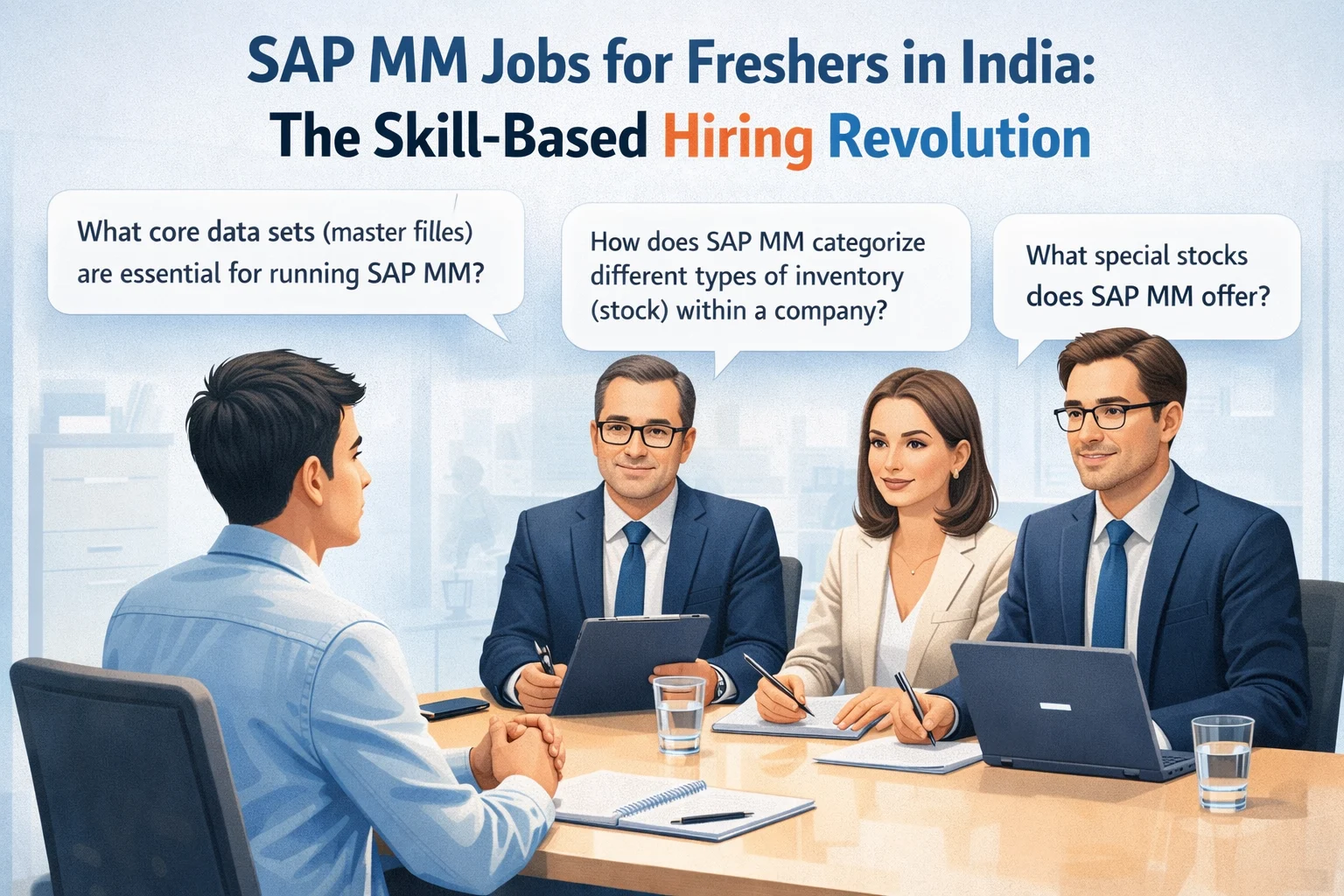 Jobs in SAP MM module for freshers is based on skill based hiring