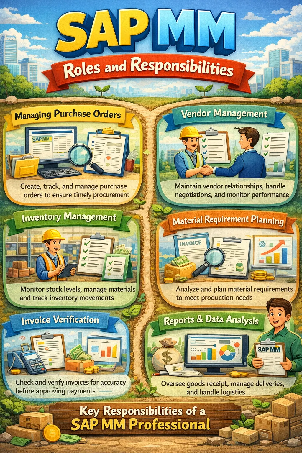  SAP MM roles and responsibilities explained