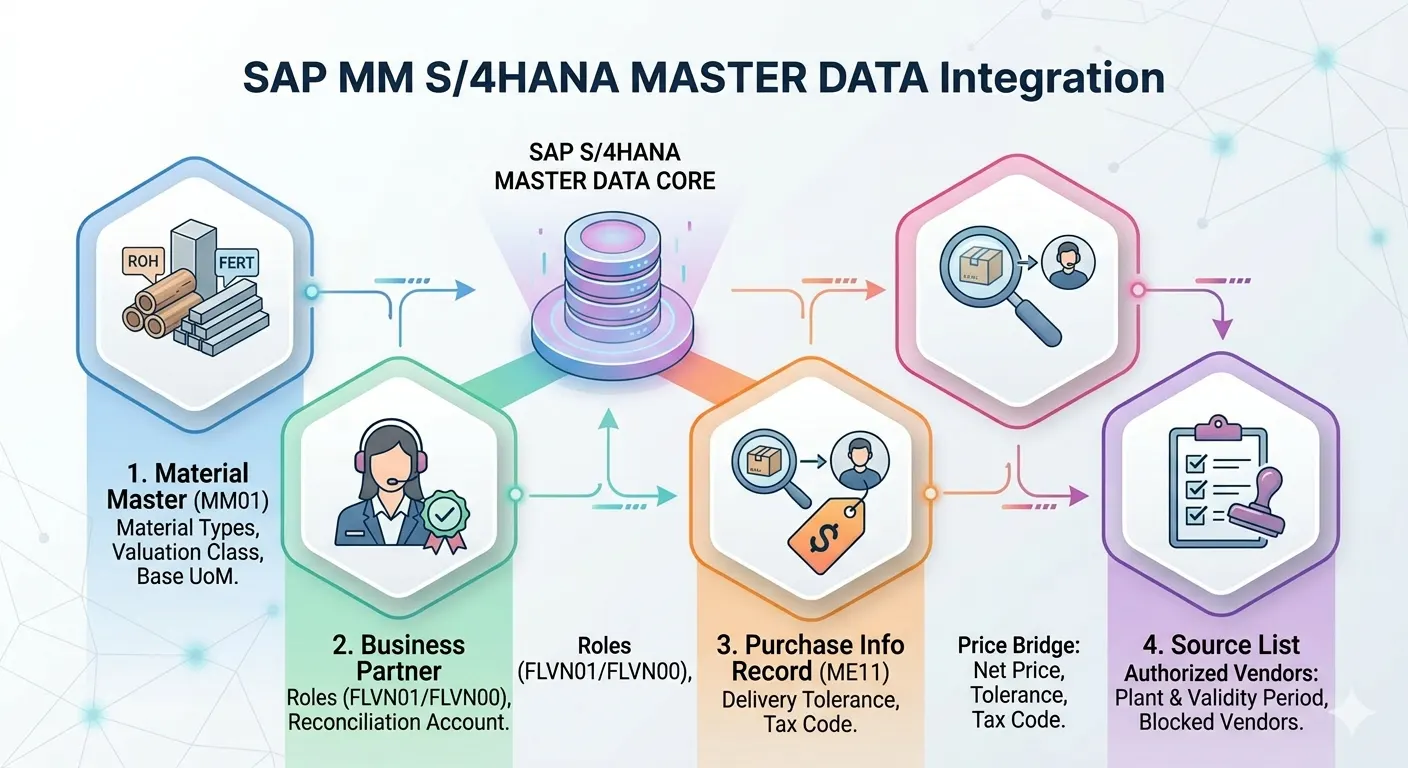 The Four Pillars of SAP MM Master Data Integration