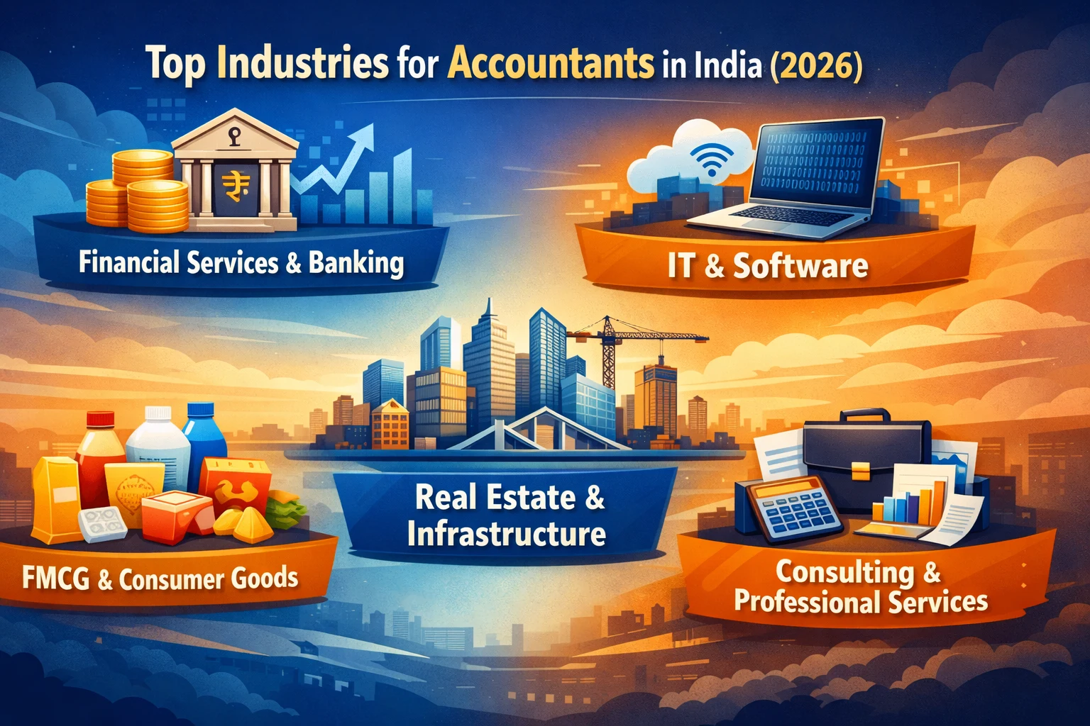 Highest-paying industries for accountants in India (2026):